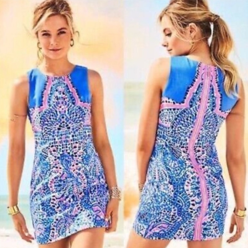 Lilly Pulitzer Tic Tac Tile Mila Shift Dress